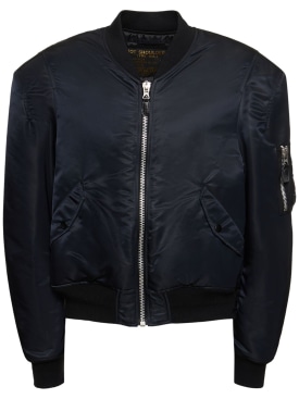 Doublet: Shoulder nylon bomber jacket - Black - men_0 | Luisa Via Roma