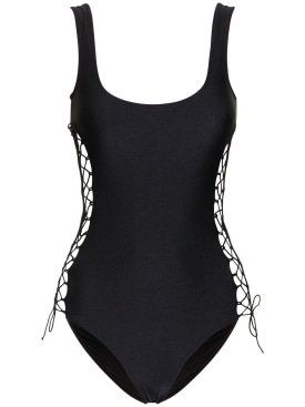Leslie Amon: Donatella one piece swimsuit - Black - women_0 | Luisa Via Roma