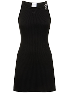 【COURREGES】ビスコースリブニットミニドレス ビスコースリブニットミニドレス - Courrèges - レディース