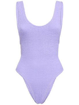 Reina Olga: Ruby scrunch one piece swimsuit - Lilac - women_0 | Luisa Via Roma