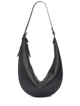 Khaite: Augustina hobo leather shoulder bag - Hazelnut - women_0 | Luisa Via Roma