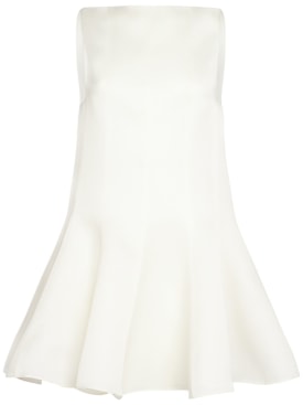 Khaite: Mags silk mini dress - White - women_0 | Luisa Via Roma