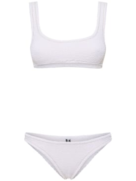 Reina Olga: Ginny scrunch bikini set - Beyaz - women_0 | Luisa Via Roma