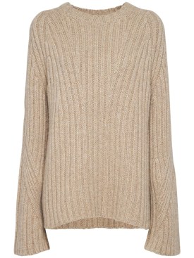 Khaite: Calvin cashmere sweater - Black - women_0 | Luisa Via Roma