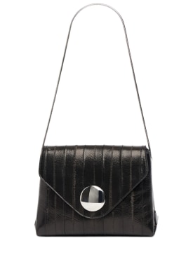 Khaite: Bobbi leather shoulder bag - Black - women_0 | Luisa Via Roma