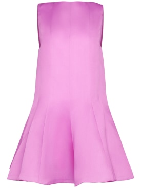 Khaite: Mags silk mini dress - Pink - women_0 | Luisa Via Roma
