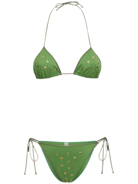 Reina Olga: Triangle bikini - Green - women_0 | Luisa Via Roma