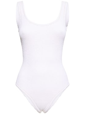 Reina Olga: Papaia crinkled one piece swimsuit - White - women_0 | Luisa Via Roma