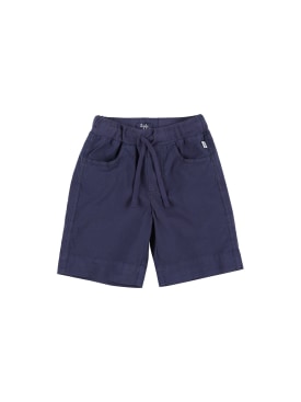 Il Gufo: Cotton poplin shorts - Navy - kids-boys_0 | Luisa Via Roma