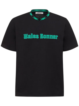 wales bonner - t-shirt - erkek - ss24