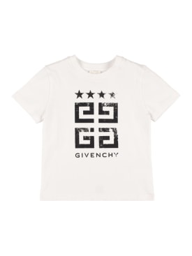 Givenchy: Cotton jersey t-shirt - White - kids-boys_0 | Luisa Via Roma