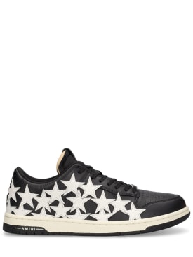 Amiri: Sneakers Stars de cashmere - Negro/Blanco - men_0 | Luisa Via Roma
