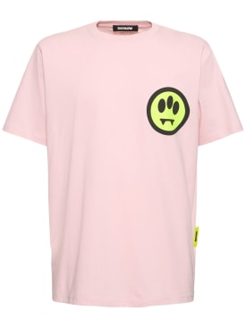 Barrow: Camiseta de algodón con logo estampado - Lotus - men_0 | Luisa Via Roma