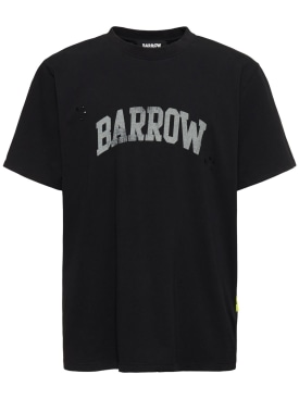 Barrow: Barrow printed t-shirt - Black - men_0 | Luisa Via Roma