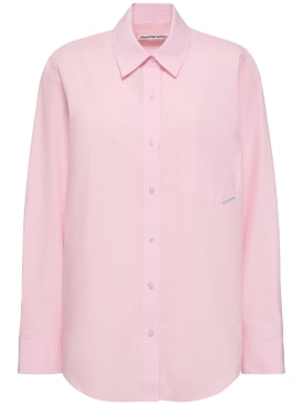 Alexander Wang: 男友版型棉质衬衫 - 浅粉色 - women_0 | Luisa Via Roma