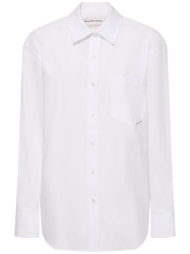 Alexander Wang: 男友版型棉质衬衫 - 白色 - women_0 | Luisa Via Roma