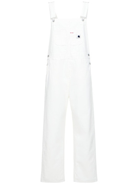Carhartt WIP: BiB straight overalls - White/Beige - women_0 | Luisa Via Roma