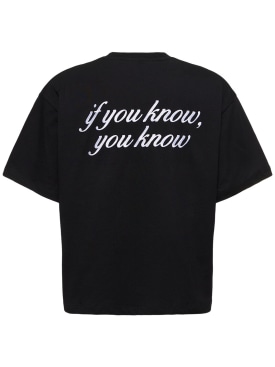 Garment Workshop: If You Know You Know embroidered t-shirt - Chaos Black - men_0 | Luisa Via Roma