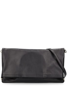 Dries Van Noten: Shopping leather bag - Black - women_0 | Luisa Via Roma