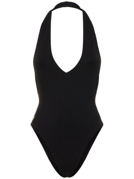Éterne: Amelia halter one piece swimsuit - Black - women_0 | Luisa Via Roma
