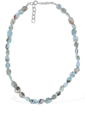 After Pray: Ocean gemstone necklace - Blue - men_0 | Luisa Via Roma