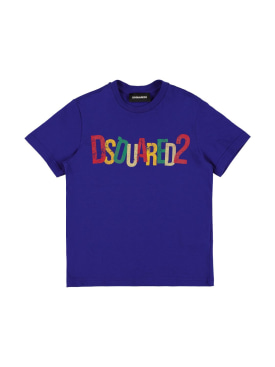 Printed cotton jersey t-shirt - Dsquared2 - Girls  | Luisaviaroma