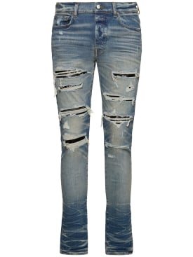 Amiri: Jeans aus Stretch-Baumwolle „Sequin Trasher“ - Blau - men_0 | Luisa Via Roma