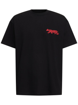 Carhartt WIP: Rocky短袖T恤 - 黑色 - men_0 | Luisa Via Roma