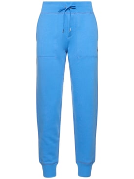 Polo Ralph Lauren: Mari cotton blend sweatpants - Blue - women_0 | Luisa Via Roma