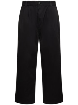Carhartt WIP: Pantalones lavados con piedra - Negro - men_0 | Luisa Via Roma