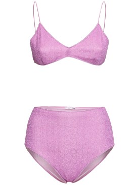 Oséree Swimwear: Bikini taille haute Lumière - Violet - women_0 | Luisa Via Roma