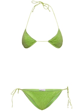 Oséree Swimwear: Lumière Microkini bikini - Yeşil - women_0 | Luisa Via Roma
