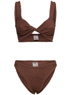 Hunza G: Juno bikini set - Brown - women_0 | Luisa Via Roma