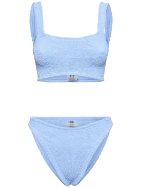 Hunza G: Bedruckter Bikini „Xandra“ - Blau - women_0 | Luisa Via Roma