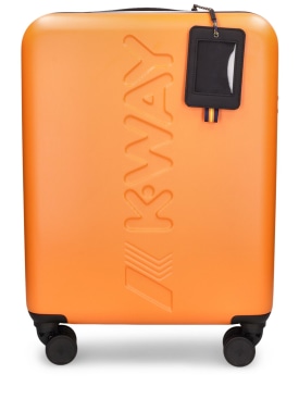 K-Way: Petite valise cabine - Orange/Bleu - men_0 | Luisa Via Roma