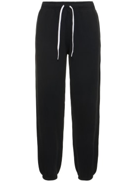Polo Ralph Lauren: Pantalon de jogging en jersey à logo - Noir - women_0 | Luisa Via Roma