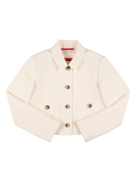 MAX&Co.: Denim jacket - White - kids-girls_0 | Luisa Via Roma
