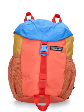 Patagonia: 12L color block recycled tech backpack - Red/Multi - kids-girls_0 | Luisa Via Roma