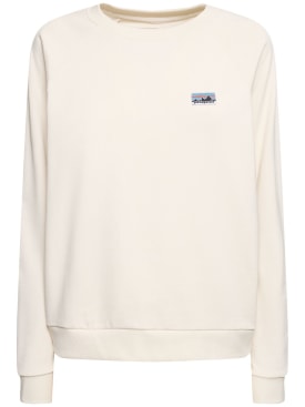 Patagonia: Sweat-shirt ROC Essential - Beige/Blanc - women_0 | Luisa Via Roma