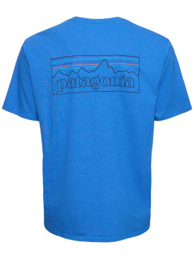Patagonia: P-6 Logo Responsibility t-shirt - Vessel Blue - men_0 | Luisa Via Roma