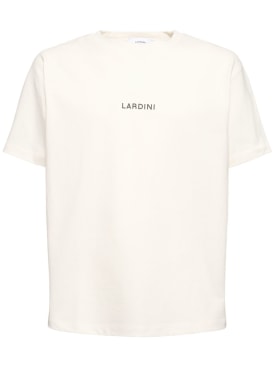 Lardini: 棉质圆领T恤 - 白色 - men_0 | Luisa Via Roma