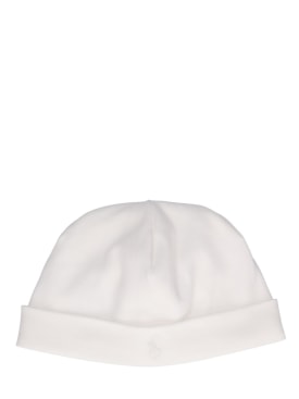 Polo Ralph Lauren: 棉质华达呢渔夫帽 - 白色 - kids-boys_0 | Luisa Via Roma