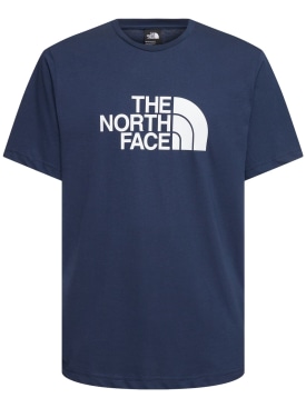 The North Face: T-shirt à manches courtes Easy - Summit Navy - men_0 | Luisa Via Roma