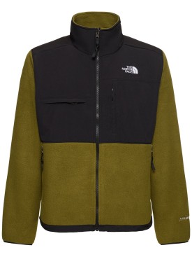 The North Face: Denali high neck jacket - Forest Olive - men_0 | Luisa Via Roma