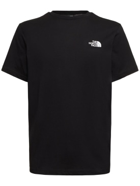 The North Face: Printed Redbox t-shirt - Tnf Black/Navy - men_0 | Luisa Via Roma