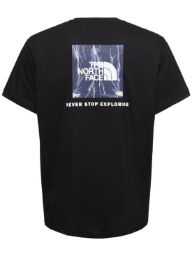 The North Face: 프린티드 Redbox 티셔츠 - Tnf Black/Navy - men_0 | Luisa Via Roma