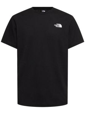 The North Face: Printed Redbox t-shirt - Black/Green - men_0 | Luisa Via Roma