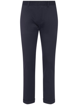 Dsquared2: Pantalones de algodón stretch - Azul - men_0 | Luisa Via Roma