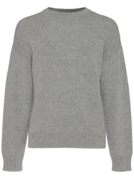 Dsquared2: Crewneck alpaca sweater - Shadow Grey - men_0 | Luisa Via Roma
