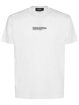 Dsquared2: T-shirt cool fit - Noir - men_0 | Luisa Via Roma